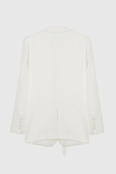 Armani Button Buckle Blazer